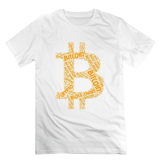 T-Shirt Bitcoin - Logo Typographique