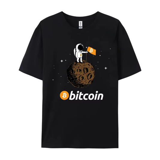 T-Shirt Bitcoin - Moon Astronaut
